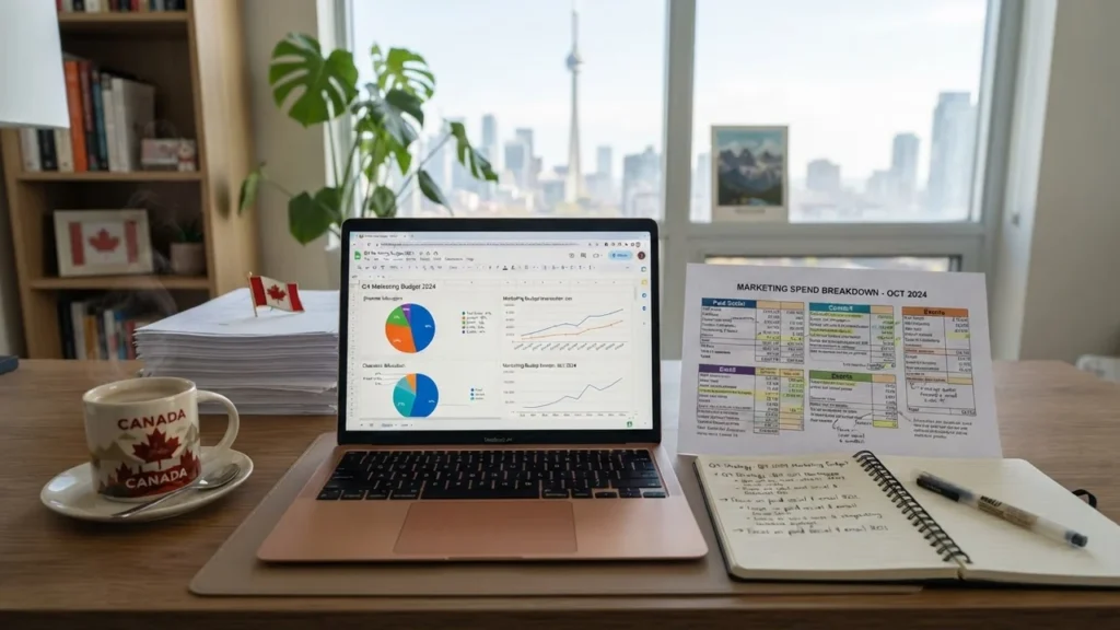 presupuesto de marketing digital en Canadá